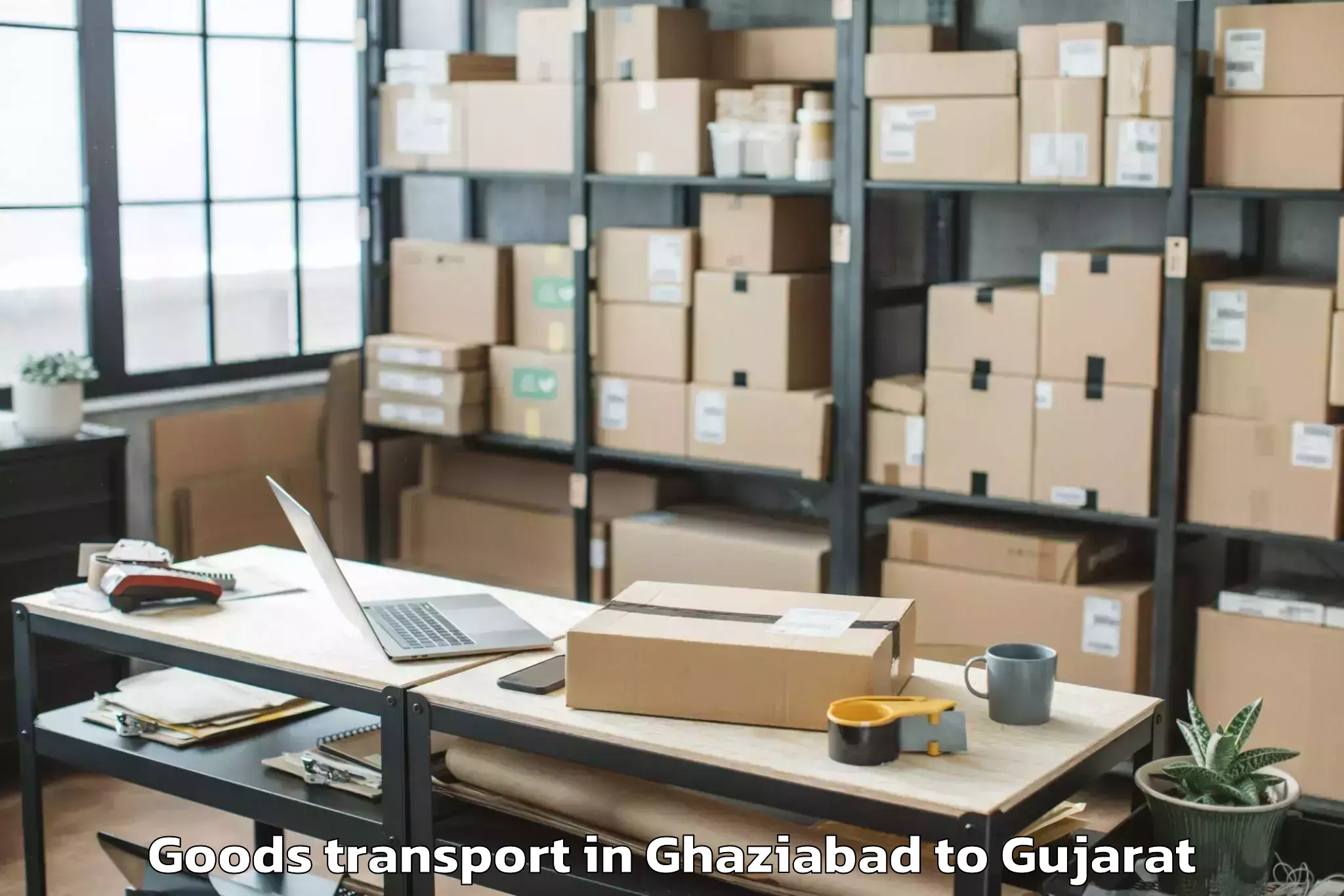 Affordable Ghaziabad to Surat Airport Stv Goods Transport